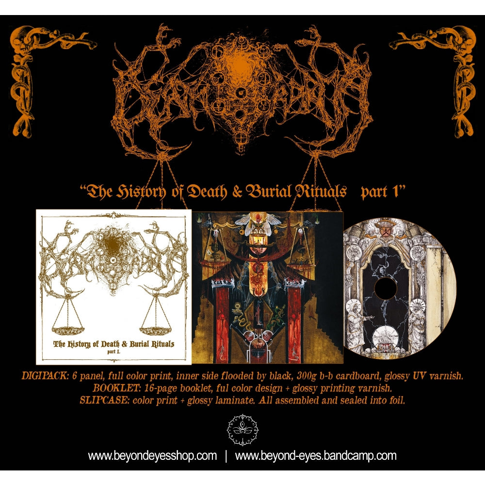 Death Karma - History Of Death & Burial Rituals Part 1. - CD DIGIPAK SLIPCASE - Beyond Eyes - Image 2