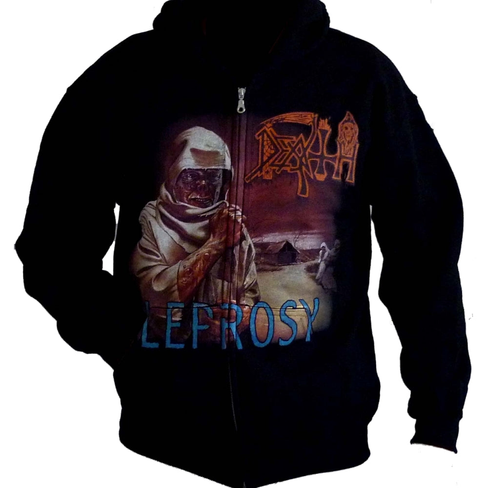 Death - Leprosy - Hooded Sweat Shirt Zip - Razamataz