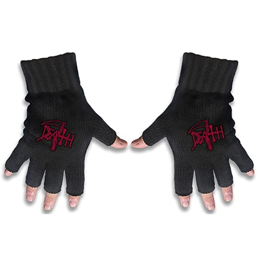 Death - Logo - FINGERLESS GLOVES - Razamataz