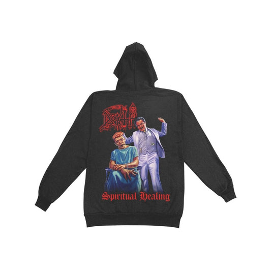 Death - Spiritual Healing - Hooded Sweat Shirt Zip - Razamataz - Image 2