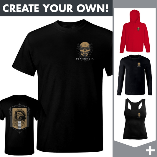 Deathwhite - Hood And Skull Heart (pocket) - Merchandising