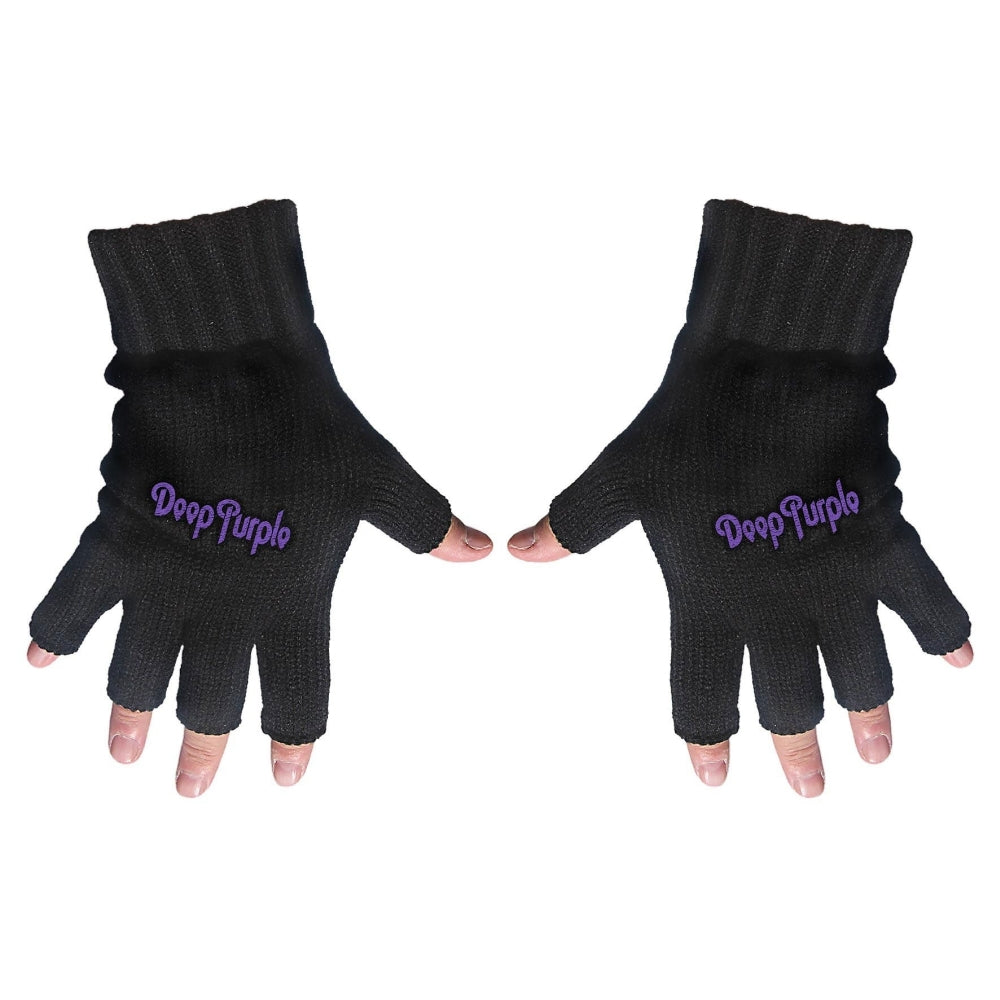Deep Purple - Logo - FINGERLESS GLOVES - Razamataz