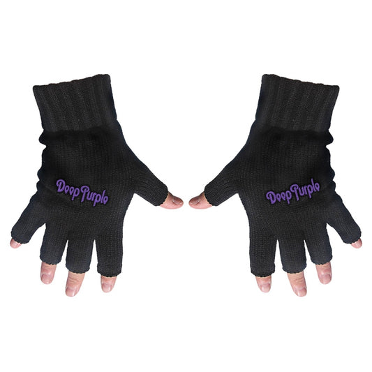 Deep Purple - Logo - FINGERLESS GLOVES - Razamataz