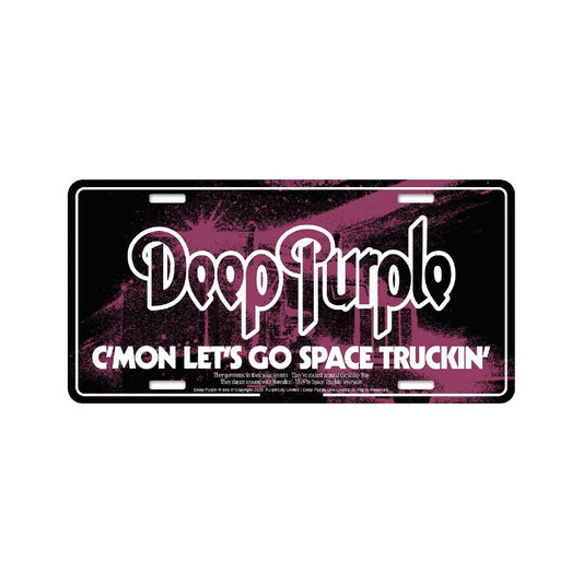 Deep Purple - Space Truckin' - License plate - Razamataz