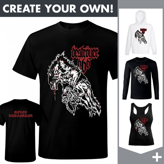 Deströyer 666 - Never Surrender - Merchandising