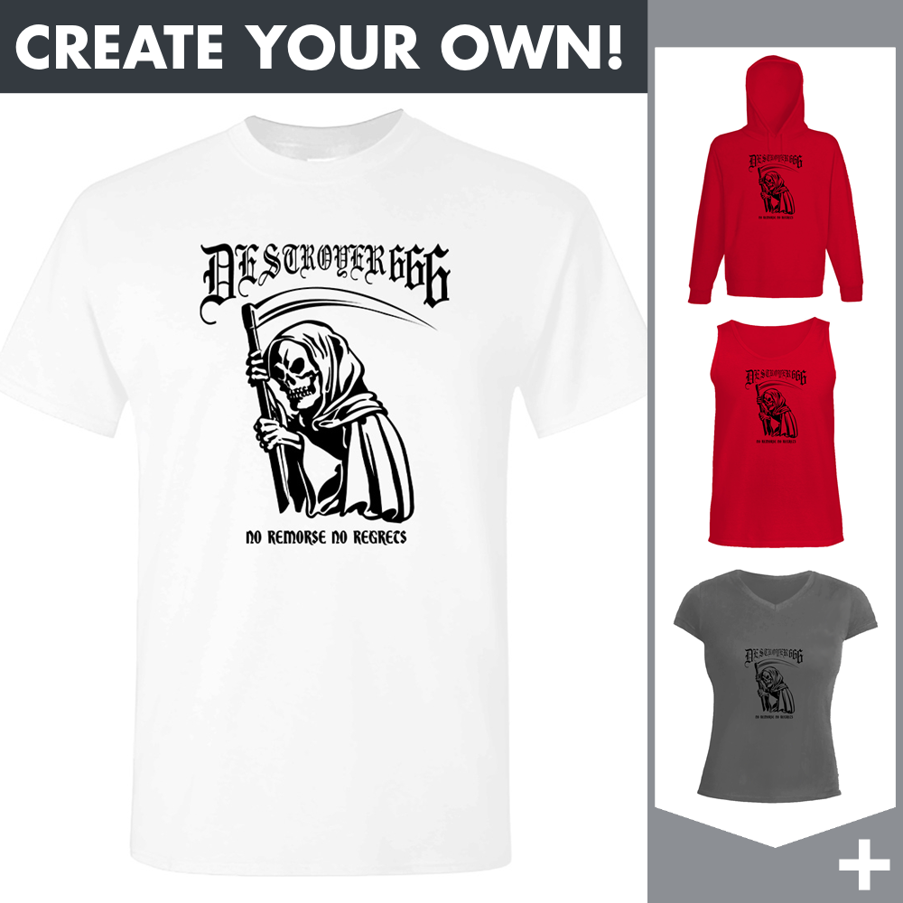 Deströyer 666 - No Remorse No Regrets - Merchandising