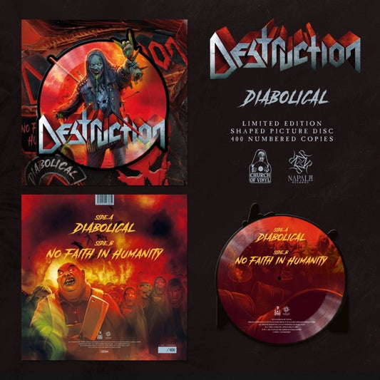 Destruction - Diabolical - SHAPED VINYL - Church Of Vinyl