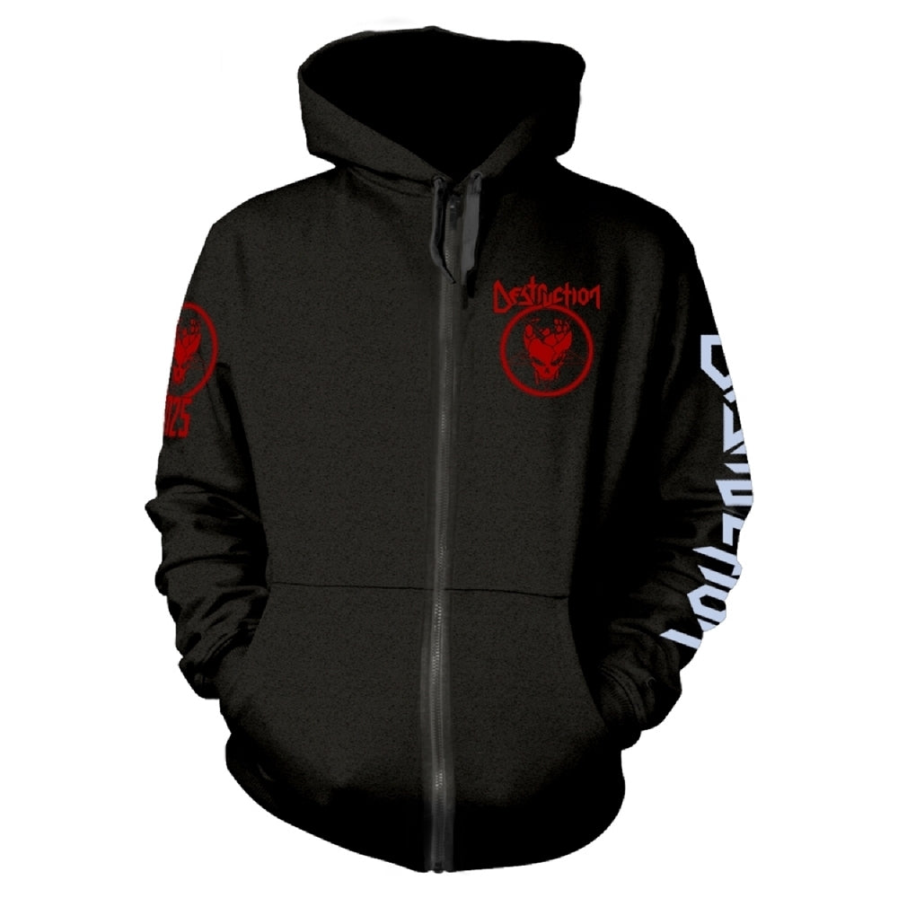 Destruction - Evil Never Sleeps Tour 25 - Hooded Sweat Shirt Zip - PHD