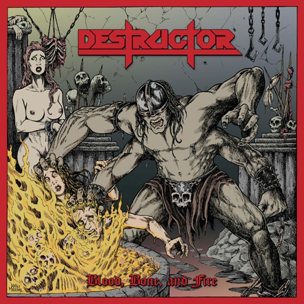 Destructor - Blood, Bone And Fire - LP COLOURED - Shadow Kingdom Records - Image 4