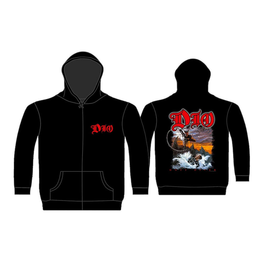 Dio - Holy Diver - Hooded Sweat Shirt Zip - Razamataz