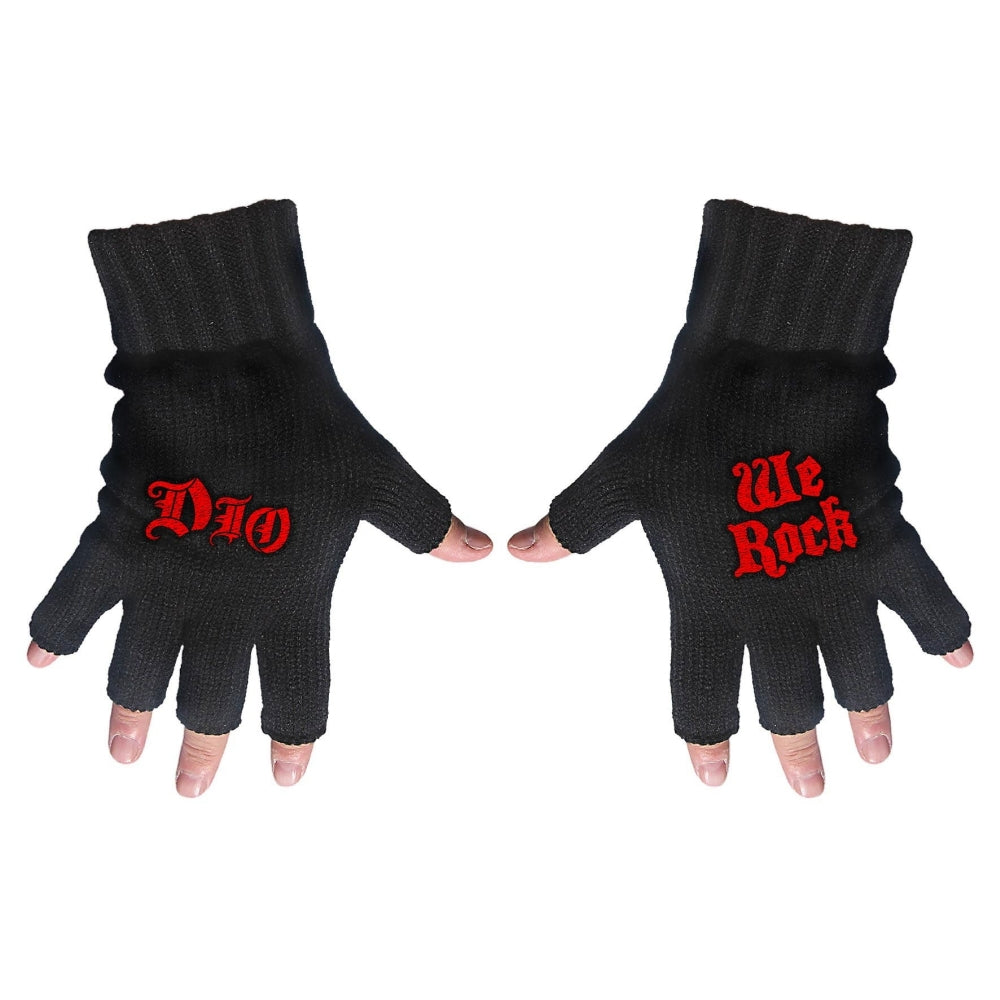 Dio - We Rock - FINGERLESS GLOVES - Razamataz