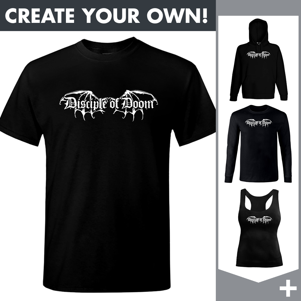 Disciple Of Doom - White Logo - Merchandising