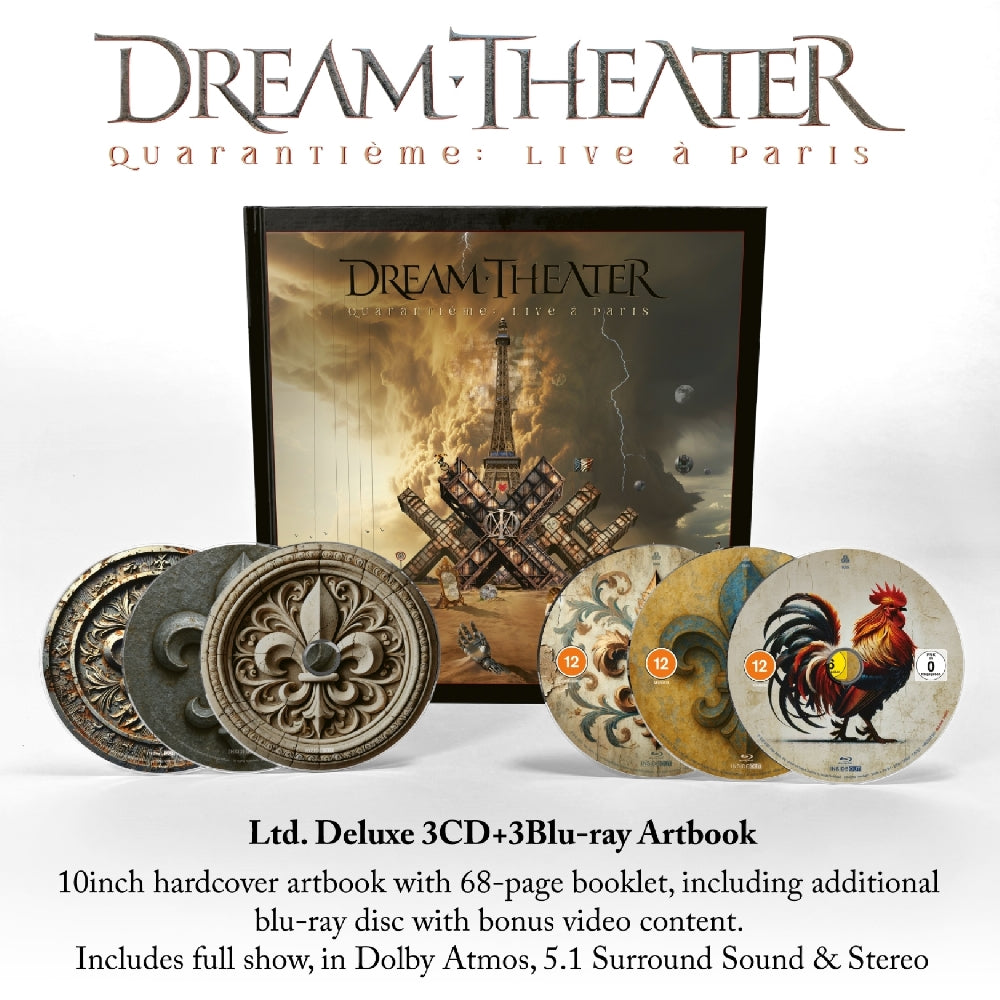 Dream Theater - Quarantième: Live à Paris - 3CD + 3 Blu-ray Artbook - Inside Out - Image 2