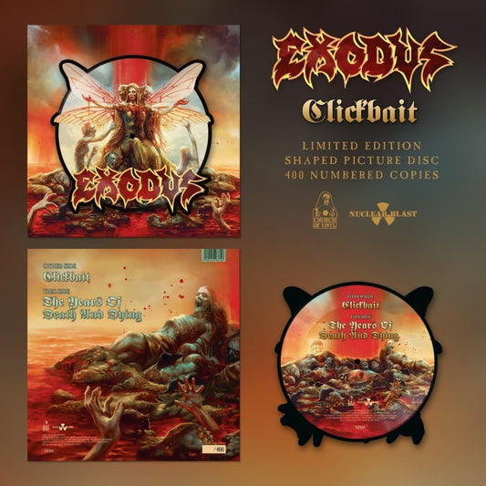 Exodus - Clickbait - SHAPED VINYL - Church Of Vinyl