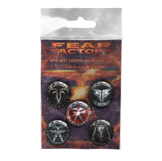Fear Factory - Albums 2010-2021 - BUTTON BADGE SET - PHD