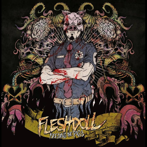 Fleshdoll - Feeding the Pigs - CD DIGIPAK - Great Dane Records