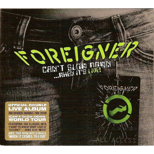 Foreigner - Can't Slow Down... When it's live! - 2CD DIGIPAK - earMUSIC