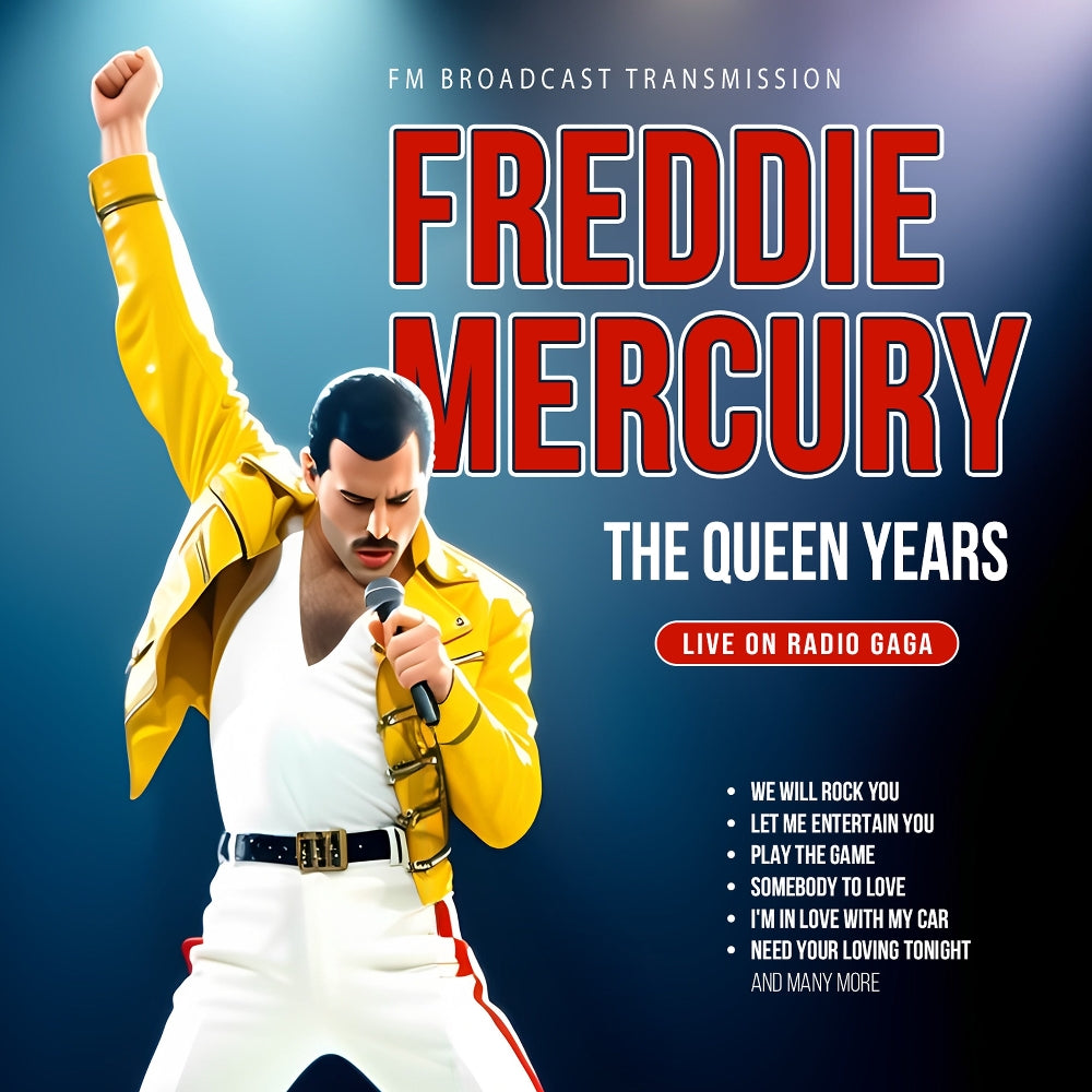 Freddie Mercury - The Queen Years - Live On Radio Gaga (FM Broadcast Transmission) - CD - Rockin' Bear Records