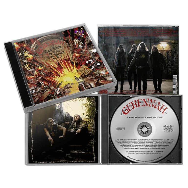 Gehennah - Too Loud To Live, Too Drunk To Die - CD - Osmose Productions - Image 2