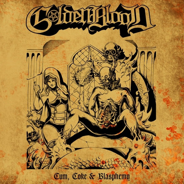 Goldenblood - Cum, Coke And Blasphemy - CD EP DIGIPAK - Witching Hour Productions