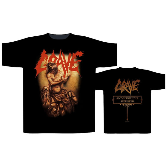 Grave - ...And Here I Die ...Satisfied - T-shirt - Razamataz