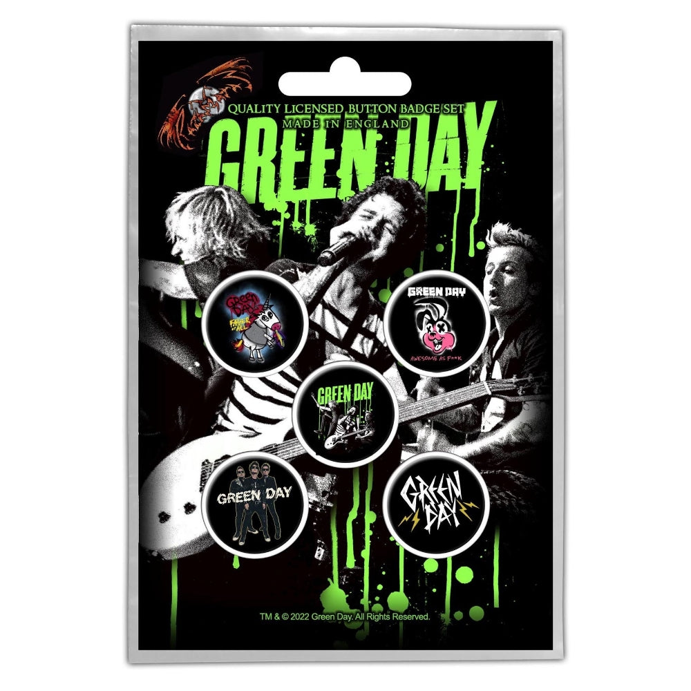 Green Day - Revolution - BUTTON BADGE SET - Razamataz