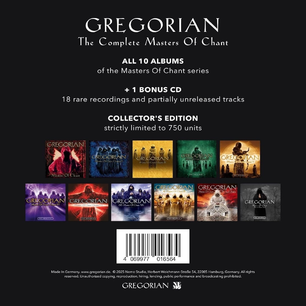 Gregorian - The Complete Masters Of Chant - 11-CD Box set - Nemo Studio - Image 2