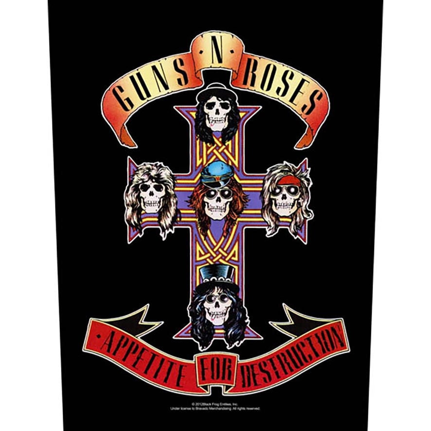 Guns N' Roses - Appetite For Destruction - BACKPATCH - Razamataz