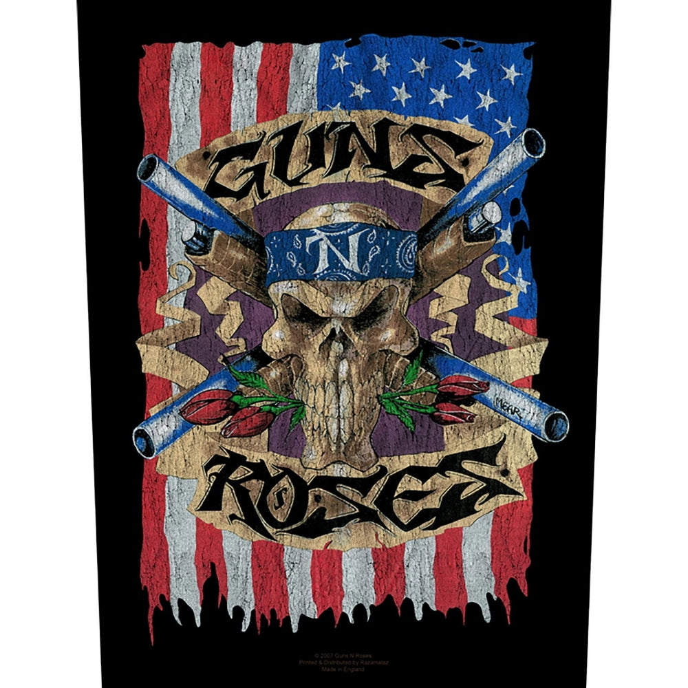 Guns N' Roses - Flag - BACKPATCH - Razamataz