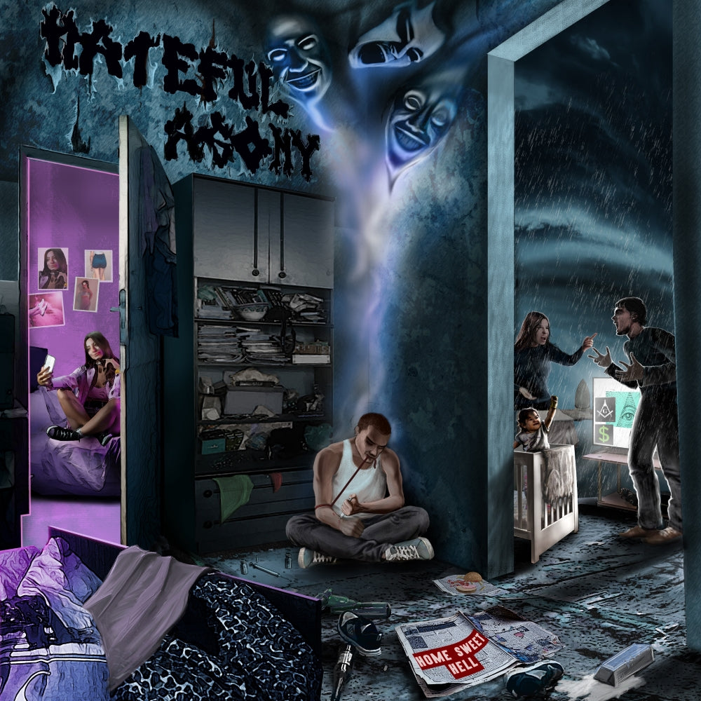 Hateful Agony - Home Sweet Hell - LP - Punishment 18