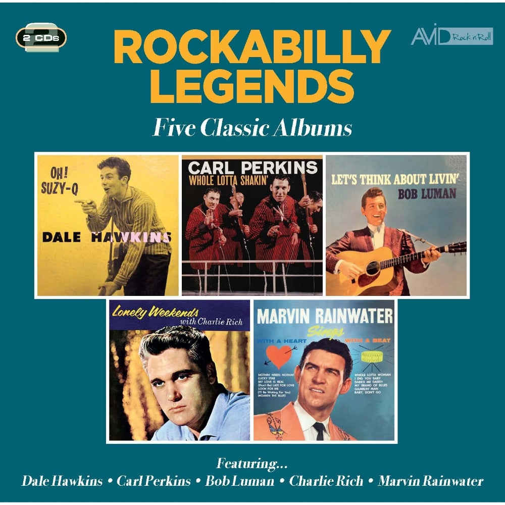 Hawkins / Perkins / Luman / Rich / Rainwater - Rockabilly Legends - Five Classic Albums - CD - Avid Rock N Roll Records