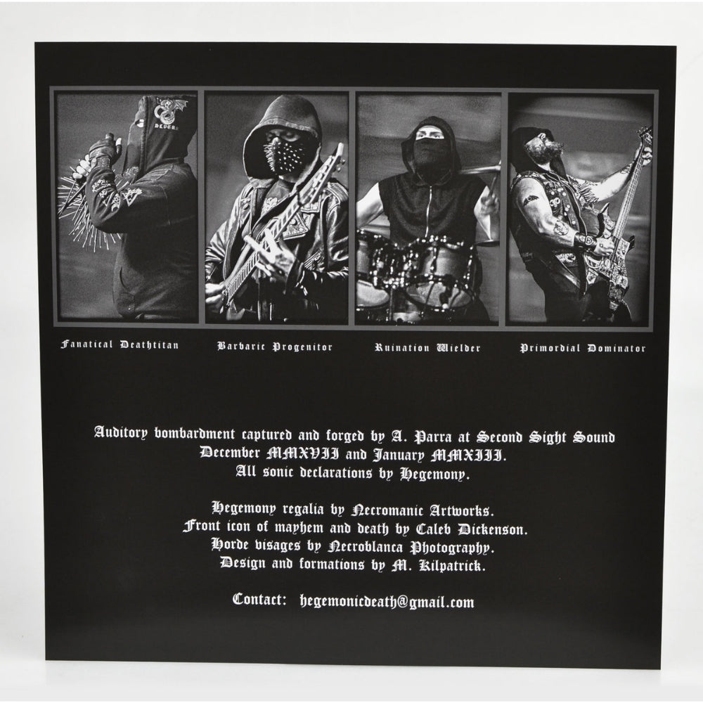 Hegemony - Enthroned By Persecution - LP - Hells Headbangers Records - Image 2