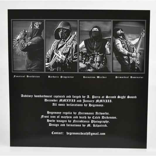 Hegemony - Enthroned By Persecution - LP - Hells Headbangers Records - Image 2