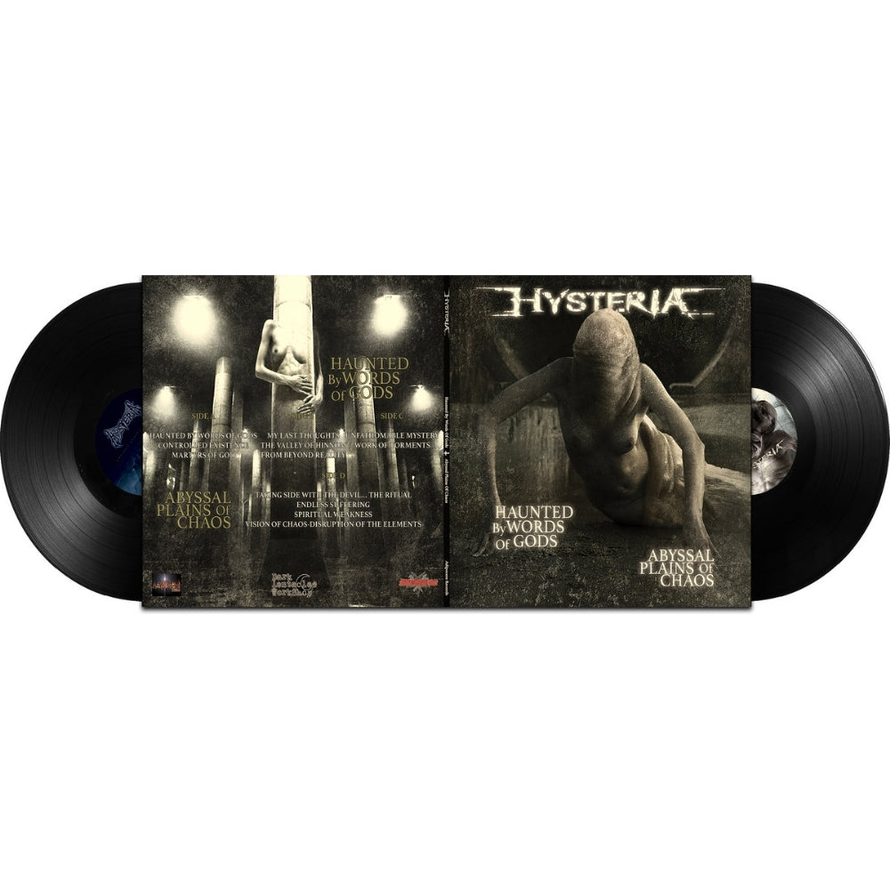 Hysteria - Hunted By Words Of Gods - Abyssal Plains Of Chaos - DOUBLE LP GATEFOLD - Adipocere