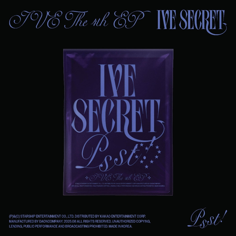 IVE - IVE THE 4th EP IVE SECRET (Psst! ver.) - CD - Starship Entertainment