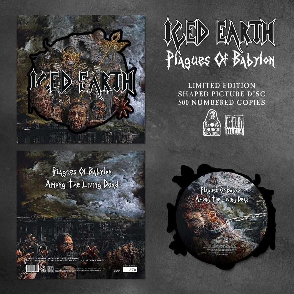 Iced Earth - Plagues Of Babylon - SHAPED VINYL - Church Of Vinyl