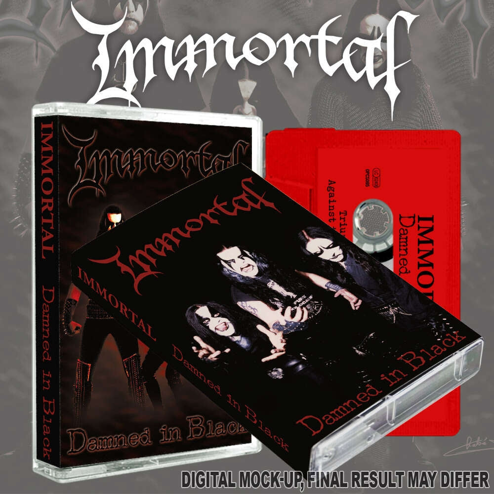 Immortal - Damned In Black - CASSETTE COLOURED - Osmose Productions