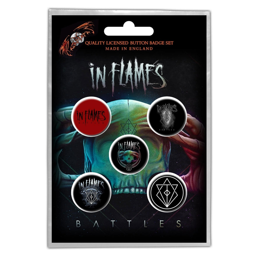 In Flames - Battles - BUTTON BADGE SET - Razamataz