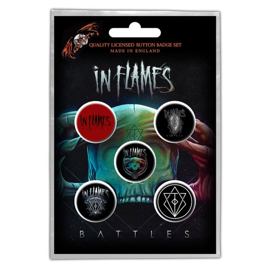 In Flames - Battles - BUTTON BADGE SET - Razamataz