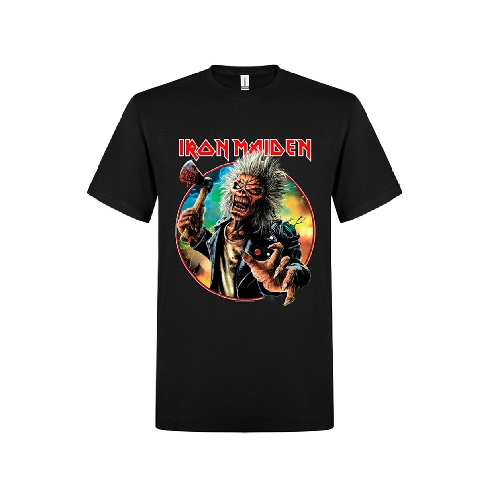 Iron Maiden - Axe Eddie Red White Circle Back And Front - T-shirt - PHD