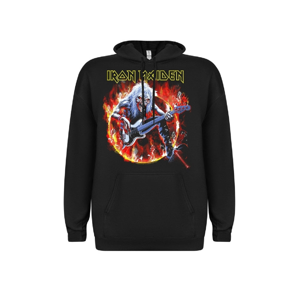 Iron Maiden - Eddie Live Flames - Hooded Sweat Shirt - PHD