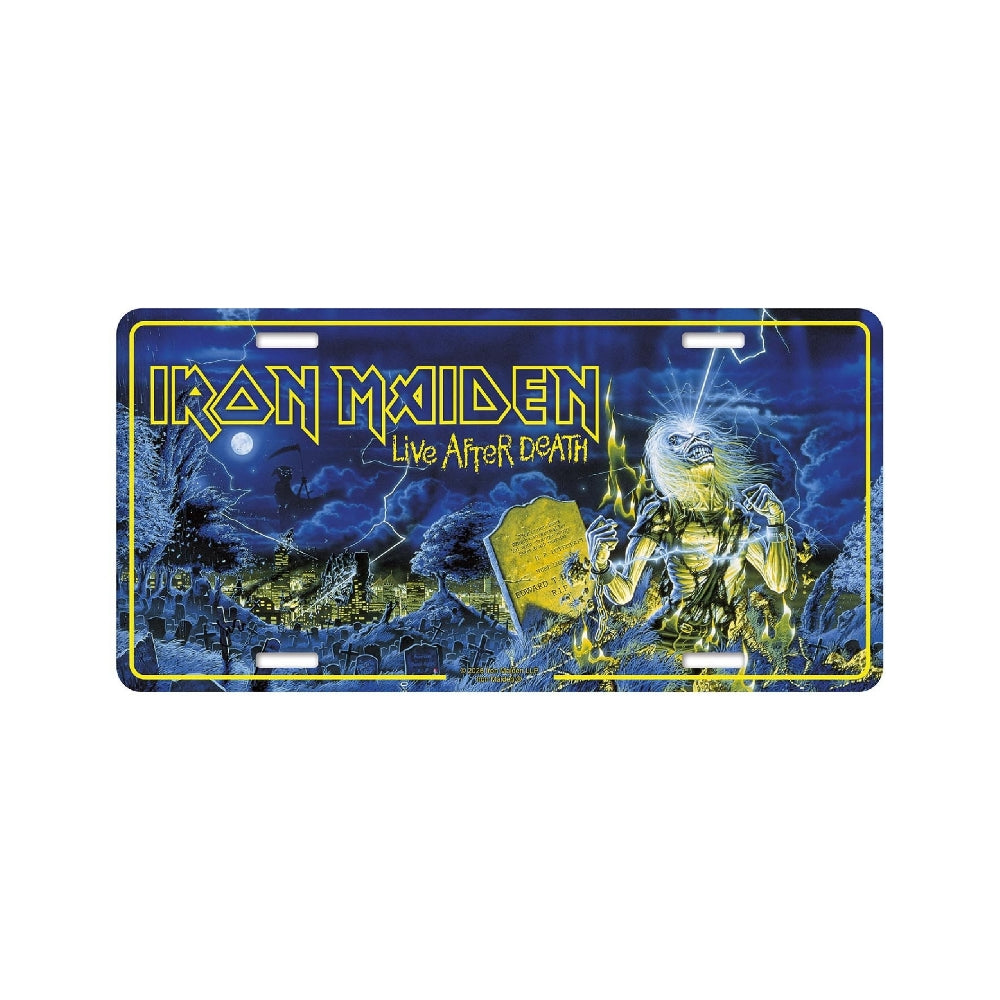 Iron Maiden - Live After Death - License plate - Razamataz