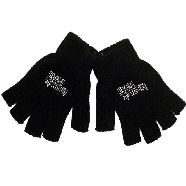 Iron Maiden - Logo - FINGERLESS GLOVES - Razamataz