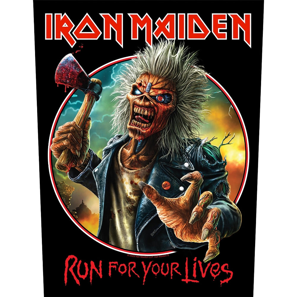 Iron Maiden - Run For Your Lives - BACKPATCH - Razamataz
