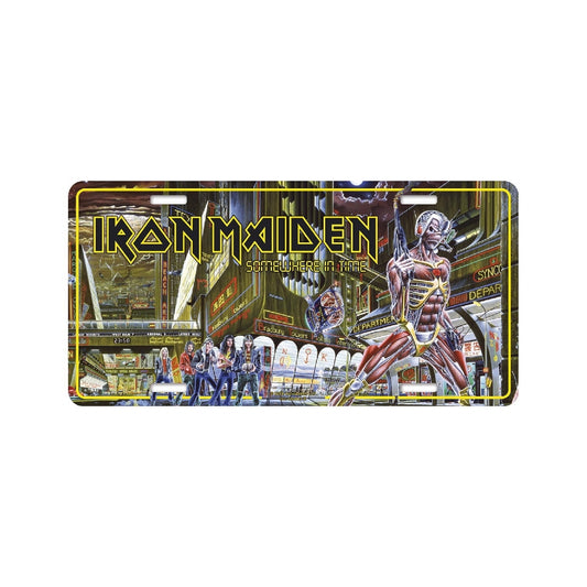 Iron Maiden - Somewhere In Time - License plate - Razamataz