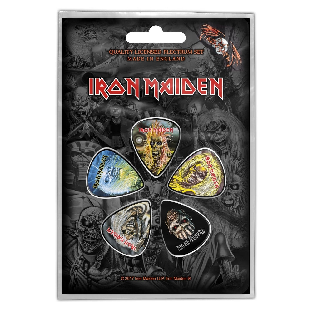 Iron Maiden - The Faces Of Eddie - Guitar Pick Set - Razamataz