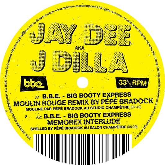 J Dilla - B.B.E. - Big Booty Express Remixes - Mini LP - BBE Music