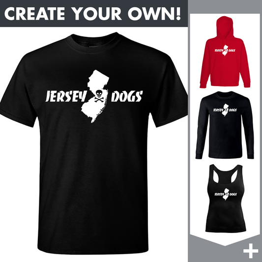 Jersey Dogs - White Logo - Merchandising