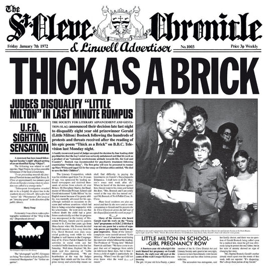 Jethro Tull - Thick As A Brick - CD - Chrysalis