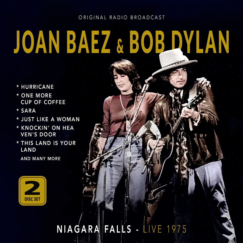 Joan Baez and Bob Dylan - Niagara Falls - Live 1975 (Original Radio Broadcast) - 2CD DIGIPAK - Laser Media